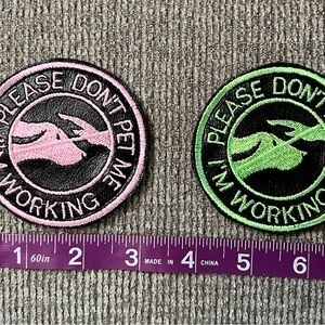 Working Dog Patch Set - Pink and Green